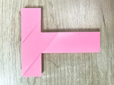 T-shaped word puzzle, street performer prop, parent-child interactive toy, difficult T-shaped word puzzle, party game prop