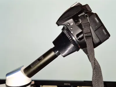 Nikon F mount to 23mm microscope