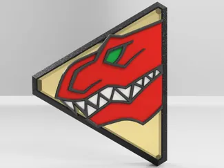 Power Red Dino