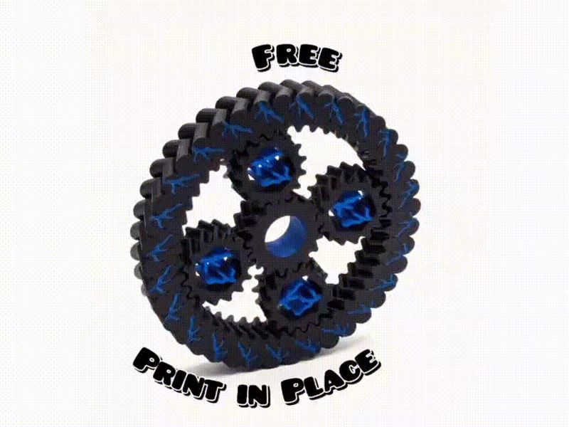 Print in Place Planetary Gear Spinner