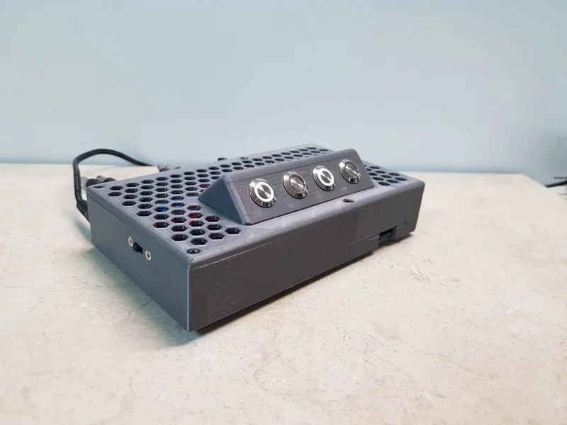 RPi 3B Case + Relays, Step Down and Buttons