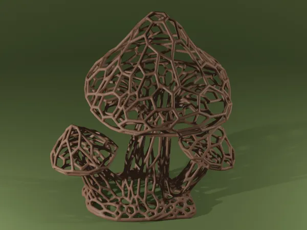 Champignons style Voronoi