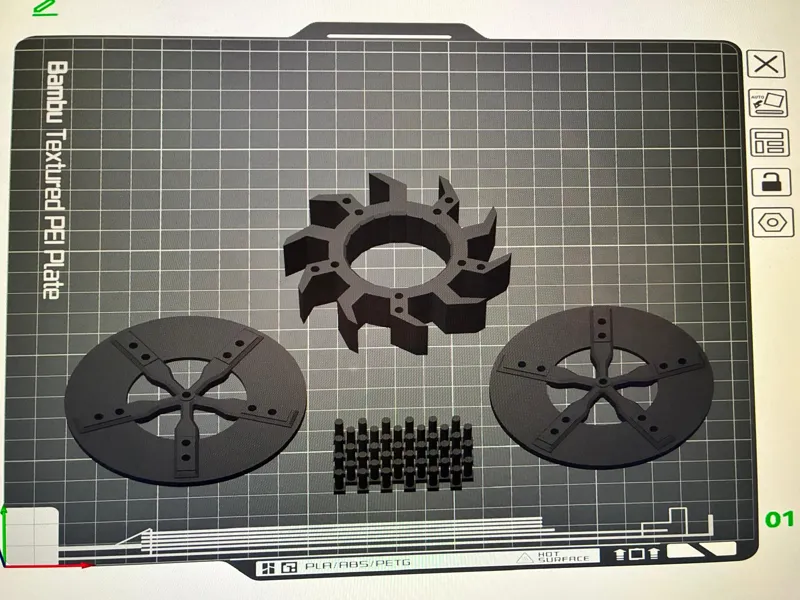 Water Wheel 80x28 mm