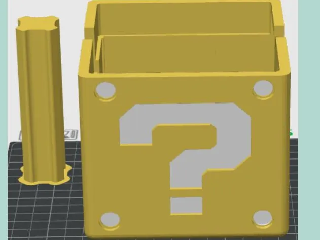 Lucky block nintendo switch holder.