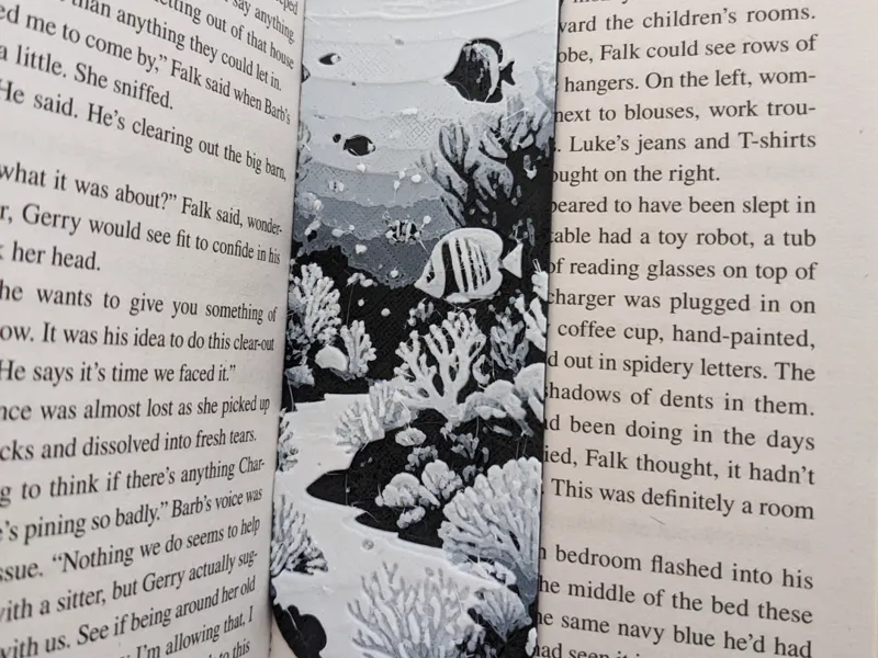 Coral reef bookmark