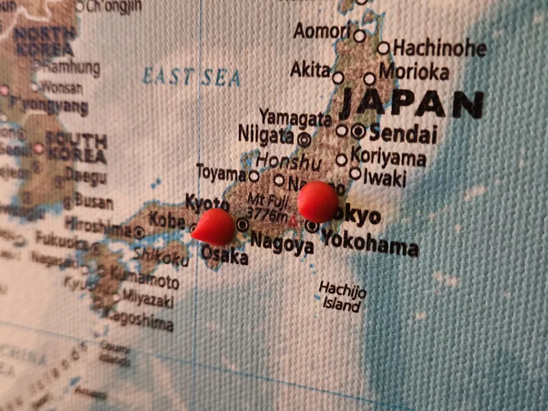 Magnetic fridge/map markers
