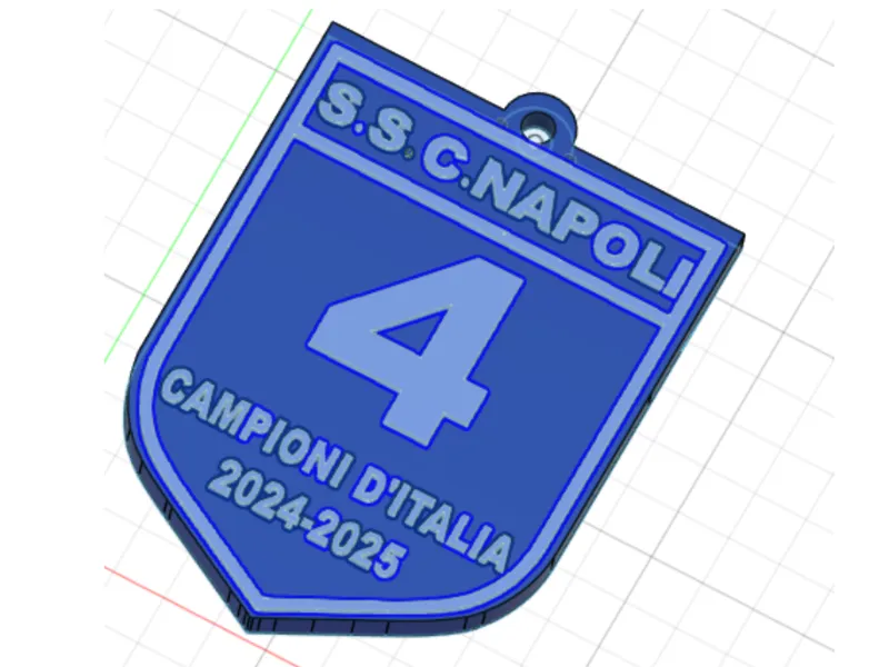 portachiavi napoli scudetto 2024-2025