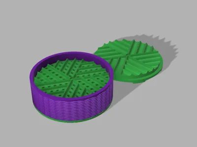 Toothless Grinder with magnet socket and container