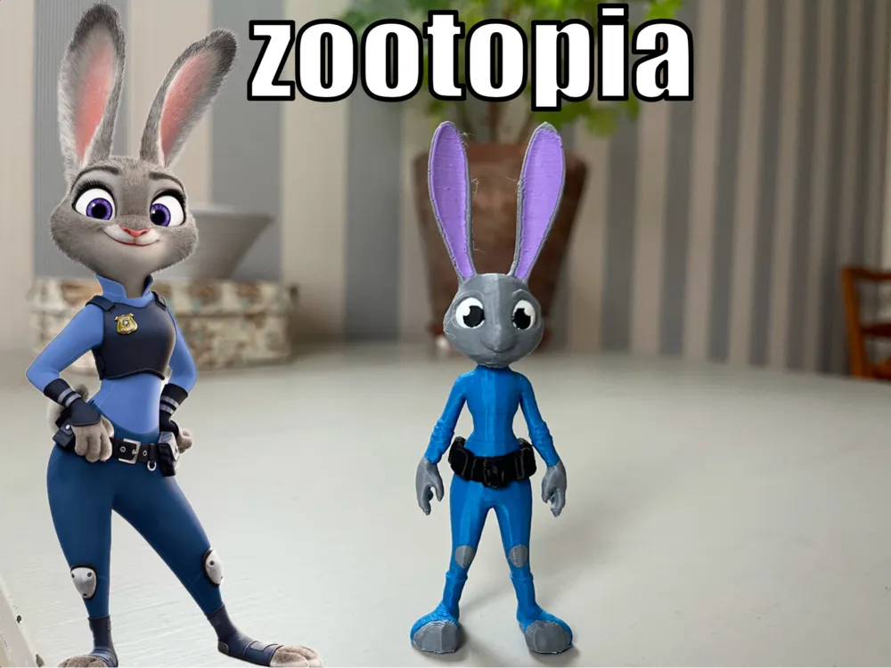 Judy Hopps- Zootopia - Free 3D Print Model - MakerWorld