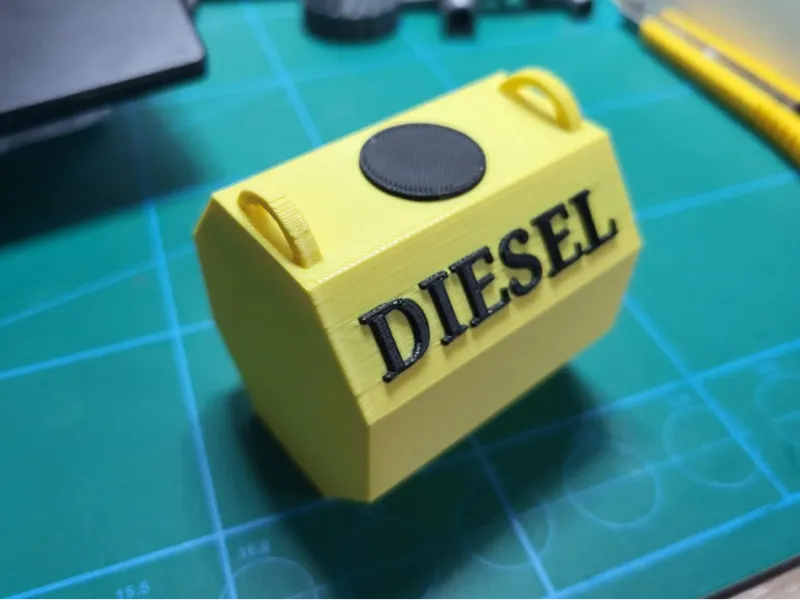 Dieseltank scalemodel for , worksite, diorama