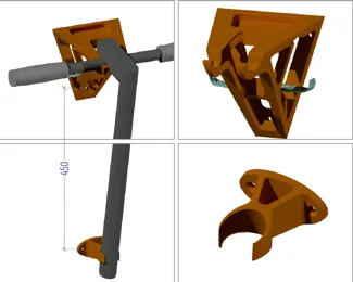 Scooter hook for Xiaomi M365 Wall Mount
