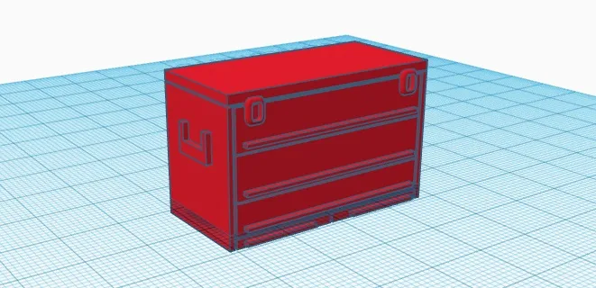 Scale Model Easybox Toolbox (large) scale models for diorama by 75echo MakerWorld: Download ...