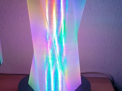 LED desk lamp using WS2812B LED-Strip WLED