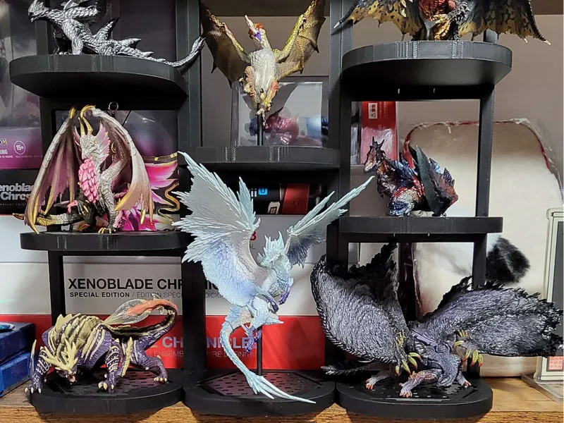 Monster Hunter figure builder stackable display