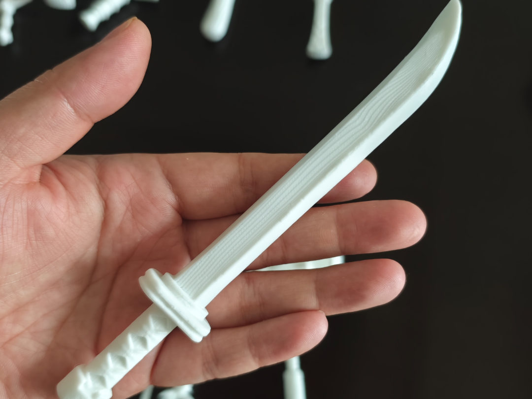 Three Kingdoms Weapon Samurai Sword, Multipart, Support-Free, Easy to ...