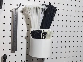 Pegboard Ziptie organizer 
