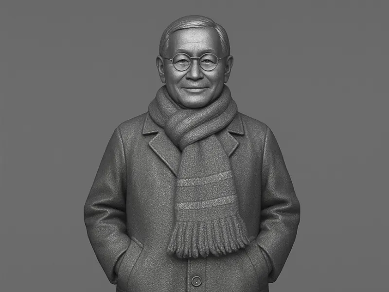 穿大衣的老人