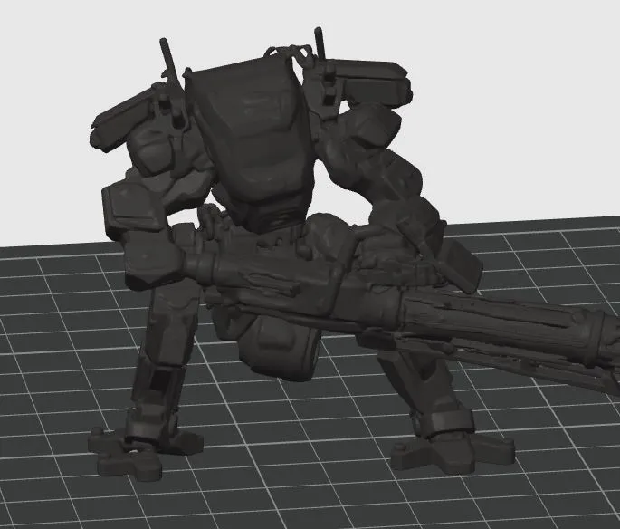 low detail mech