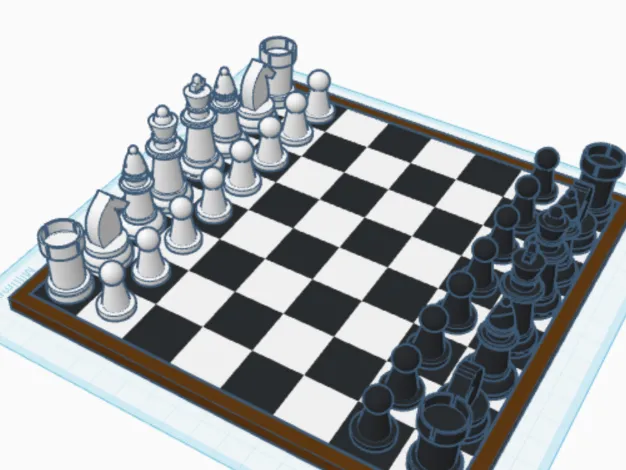 Chess board and pieces