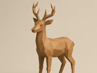 Cerf low poly — photo 1