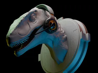 Velociaptor Headset Holder