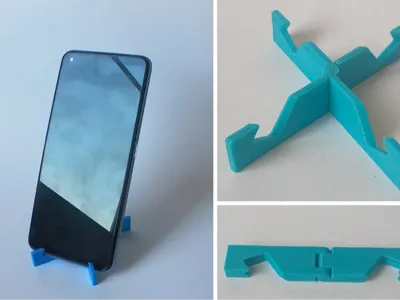 Folding phone stand - Print in Place