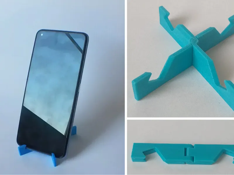 Folding phone stand - Print in Place