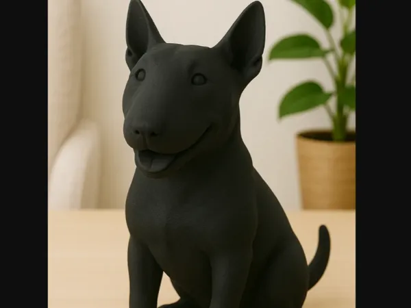 Figurine de bull terrier anglais