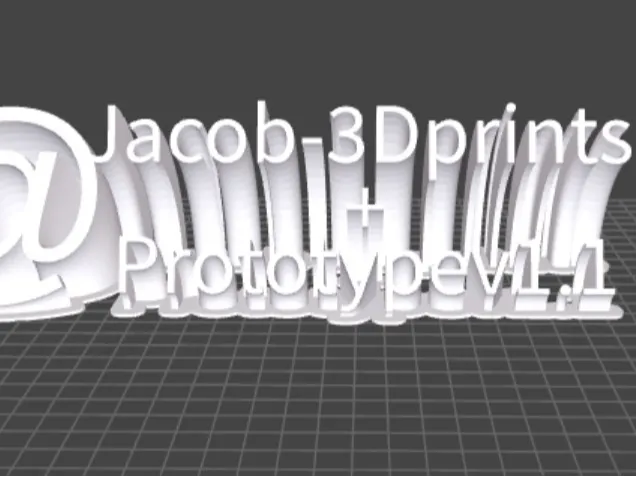 Jacob-3DPrints + Prototypev1.1 sign