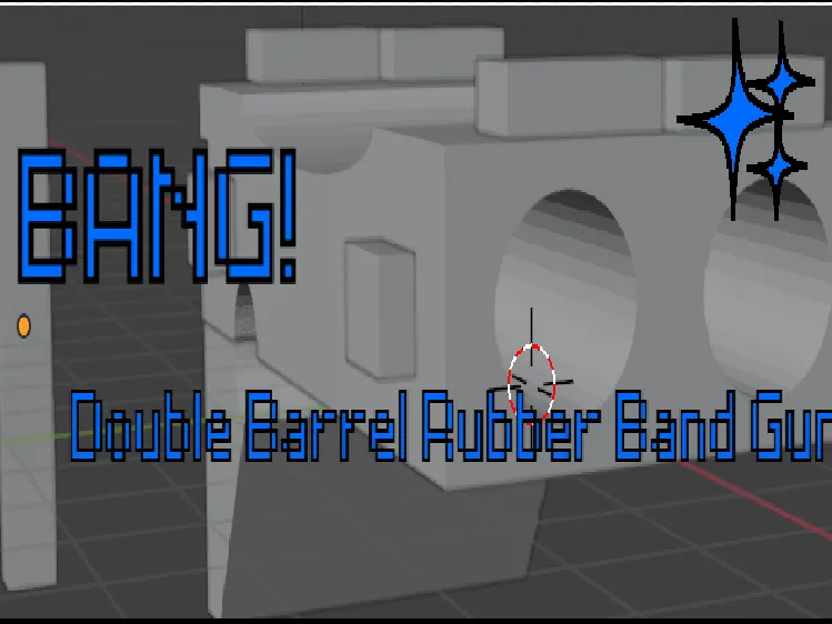 Double Barrel Rubber Band Gun