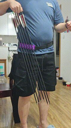 7.8-8mm箭支箭夹6支,腰部