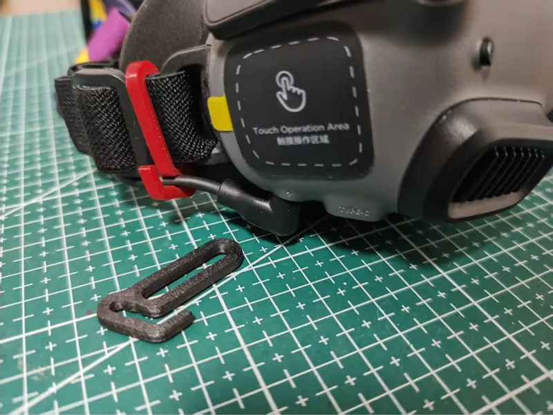 DJI goggles2 电源线固定
