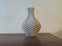 Vase Vento — silhouette en spirale — photo 1