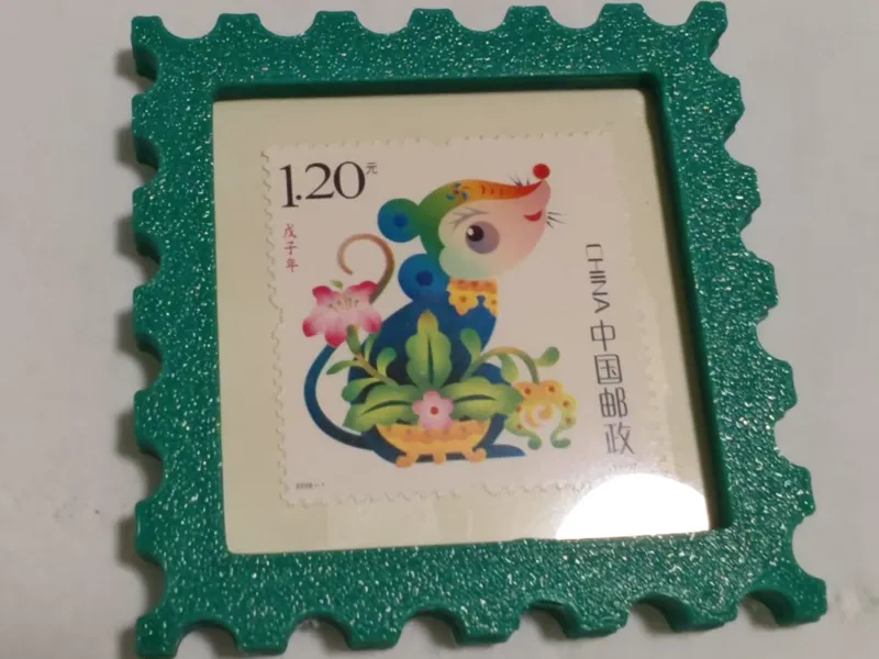 邮票冰箱贴