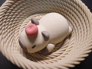 累了 卡皮巴拉 冰箱贴
