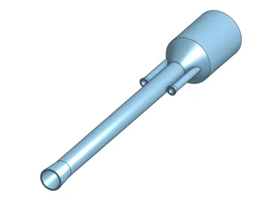 thermojet pulse jet engine model