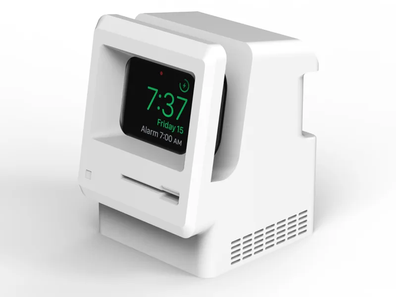 Macintosh-Style Retro Apple Watch Stand