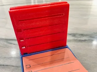 Sticky Note Holder With Stencil