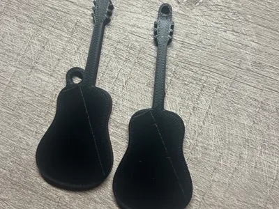 Guitar NFC Keychain