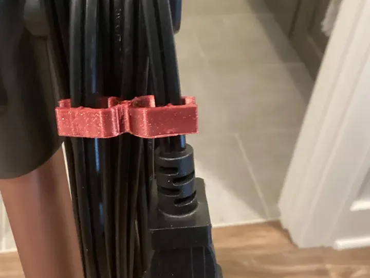 Functional vacuum cord clip. 7 min--2 gram--.20mm-