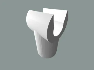 1/2 inch PVC mount