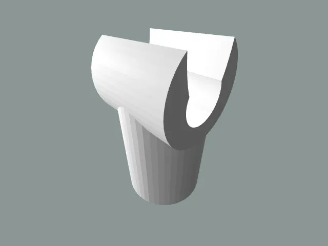 1/2 inch PVC mount