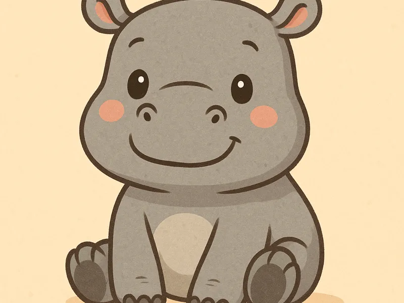 cute hippo
