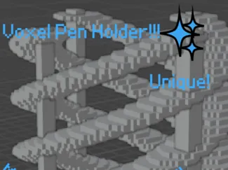 Voxel Helix Pen Holder
