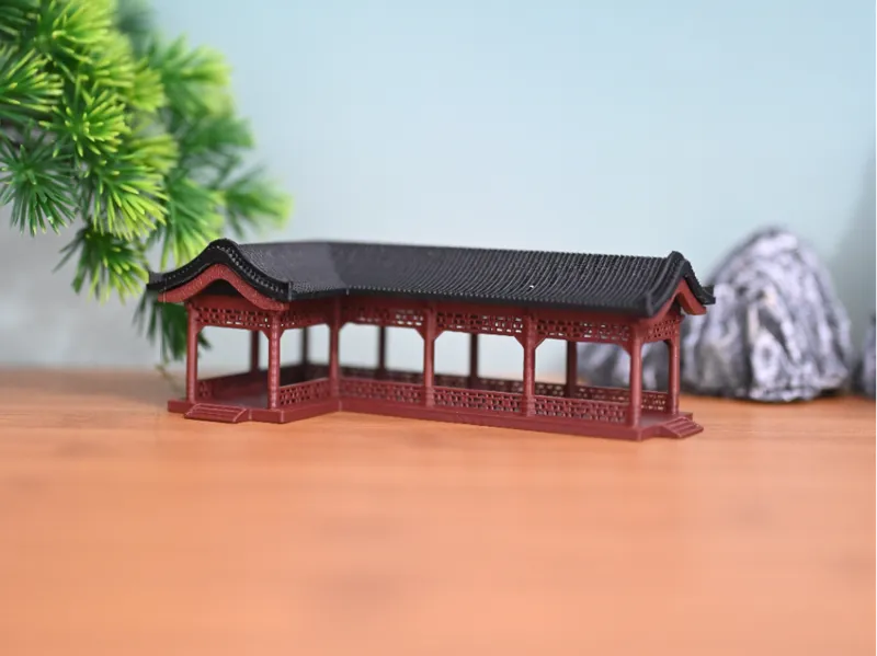 加长国风转角连廊配件Chinese ancient architecture