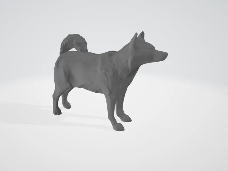 dog sculpt. 3d print
