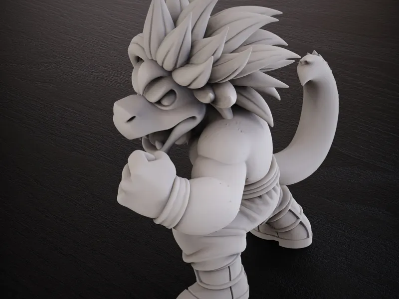 Agumon Super Saiyan 4 SSJ4 - Digimon x Dragonball