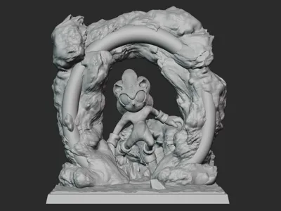 Sonic the Hedgehog PRINTABLE 3D modell
