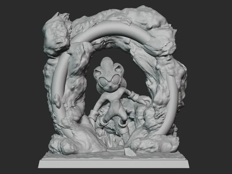 Sonic the Hedgehog PRINTABLE 3D modell