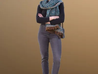 girl with cold sweater